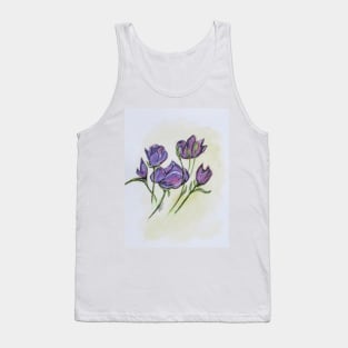 Water Color Pencil Exercise Tank Top